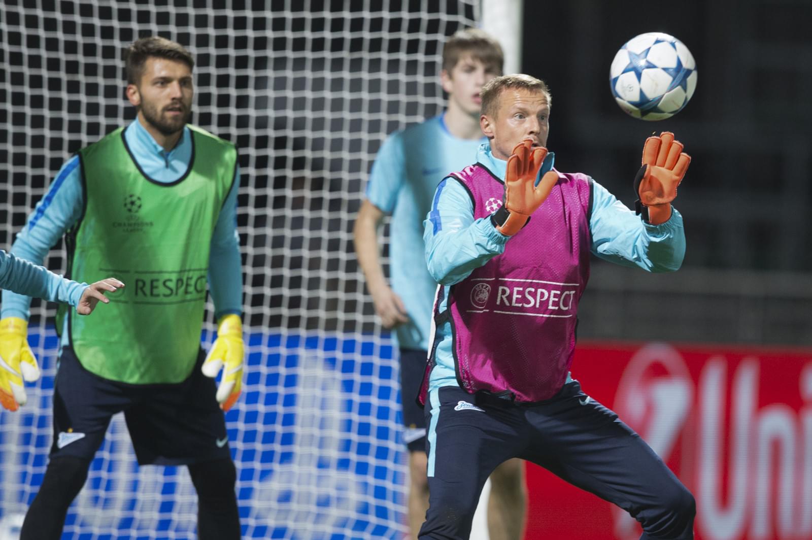 Тренировка «Зенита» перед матчем Лиги Чемпионов УЕФА 2015/16, «Лион» — «Зенит»