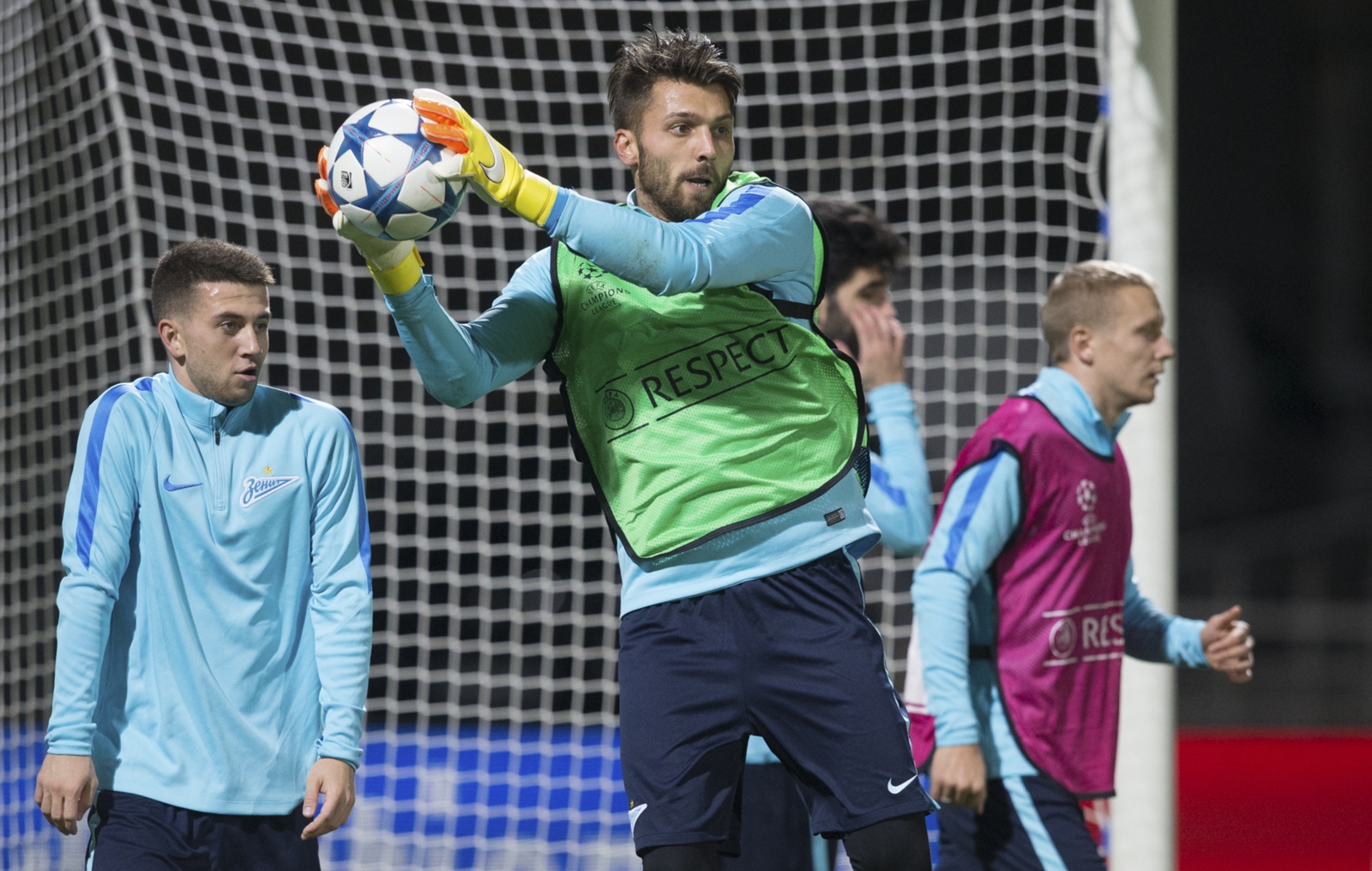 Тренировка «Зенита» перед матчем Лиги Чемпионов УЕФА 2015/16, «Лион» — «Зенит»