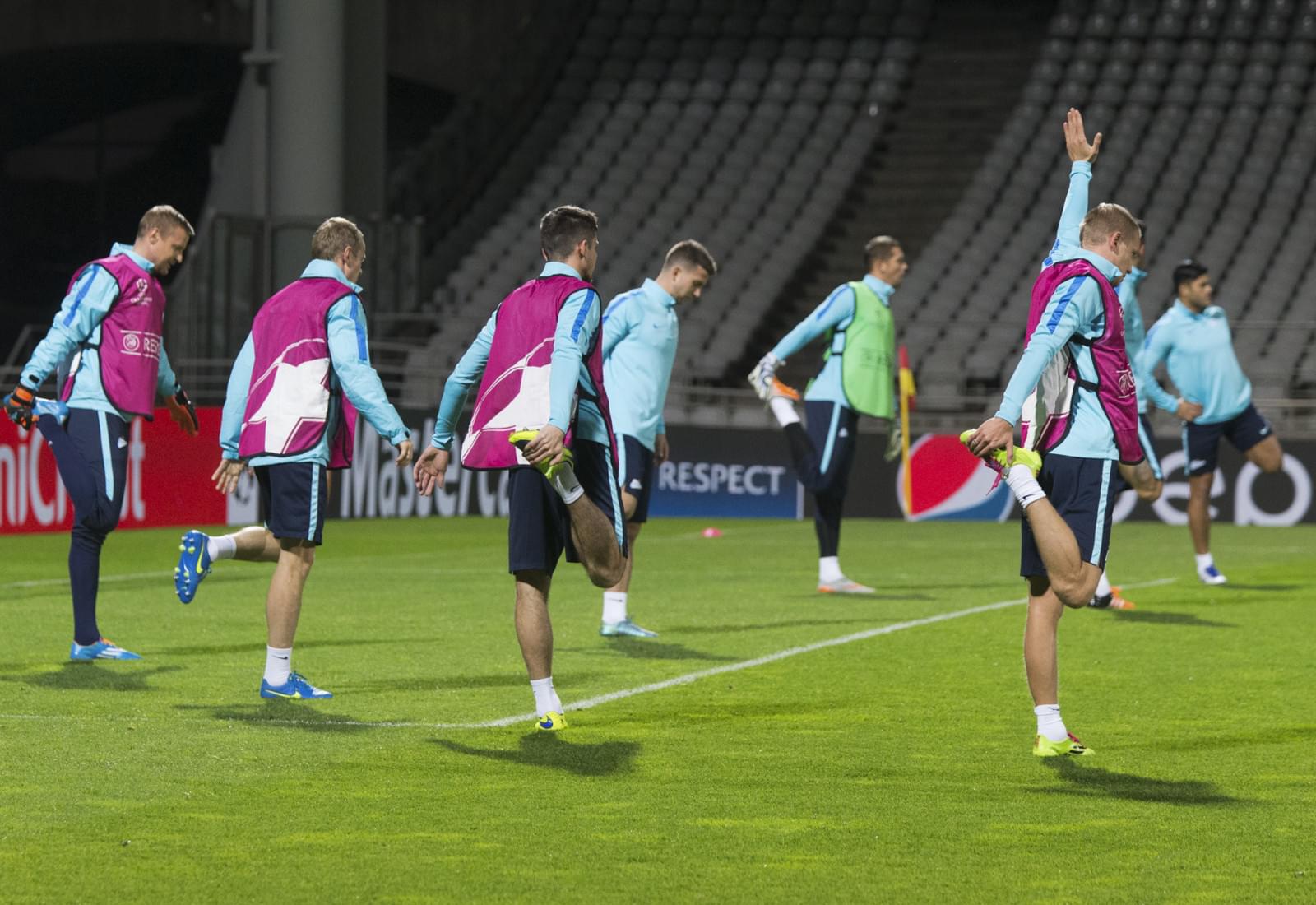 Тренировка «Зенита» перед матчем Лиги Чемпионов УЕФА 2015/16, «Лион» — «Зенит»