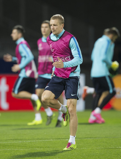 Тренировка «Зенита» перед матчем Лиги Чемпионов УЕФА 2015/16, «Лион» — «Зенит»