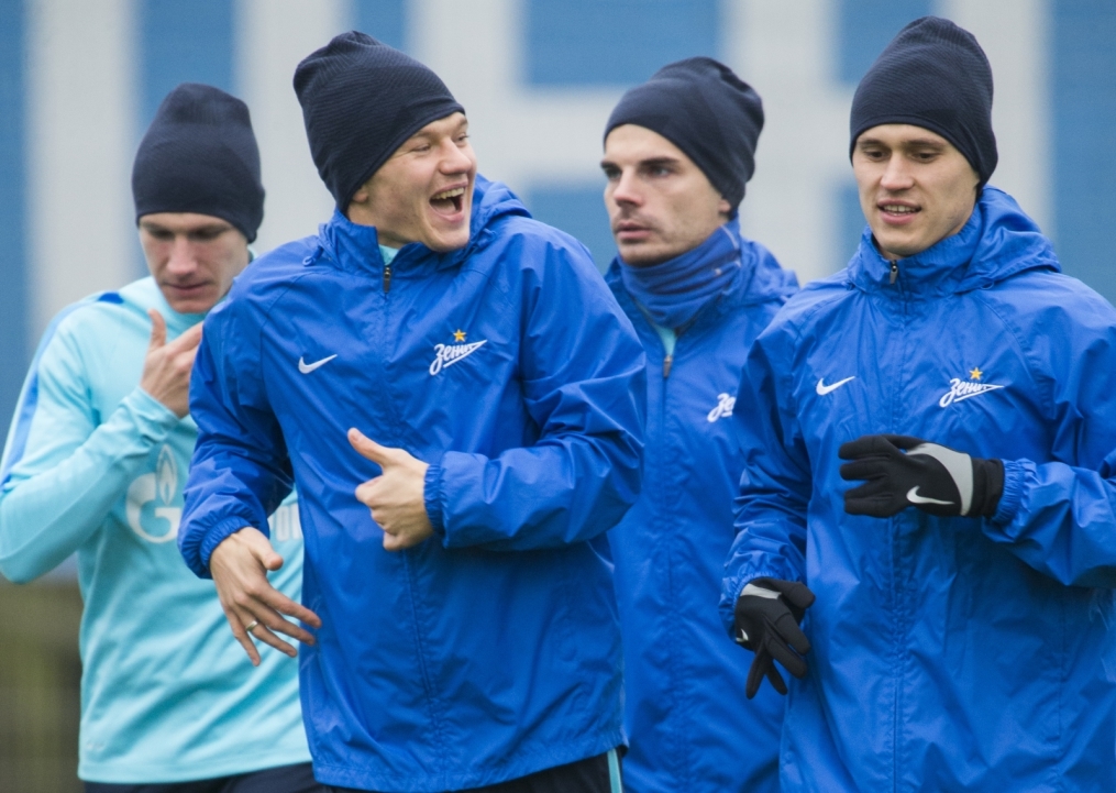 Тренировка «Зенита» перед матчем с «Локомотивом»