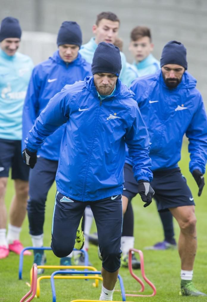 Тренировка «Зенита» перед матчем с «Локомотивом»