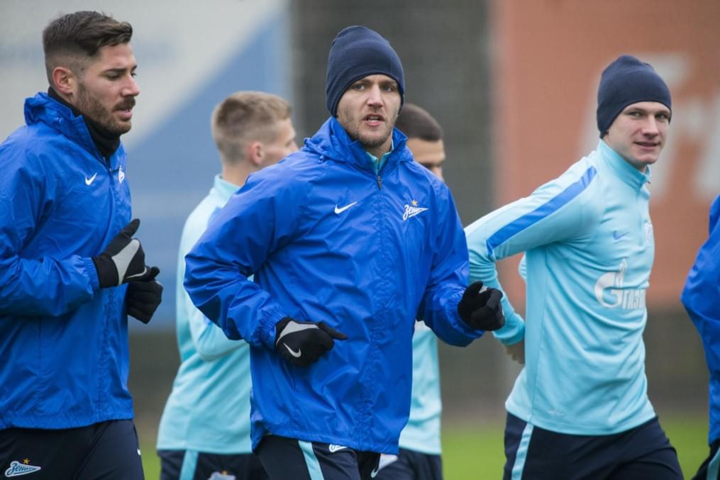 Тренировка «Зенита» перед матчем с «Локомотивом»