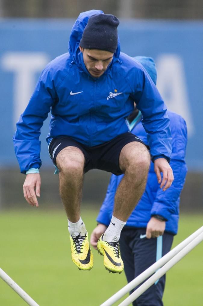 Тренировка «Зенита» перед матчем с «Локомотивом»