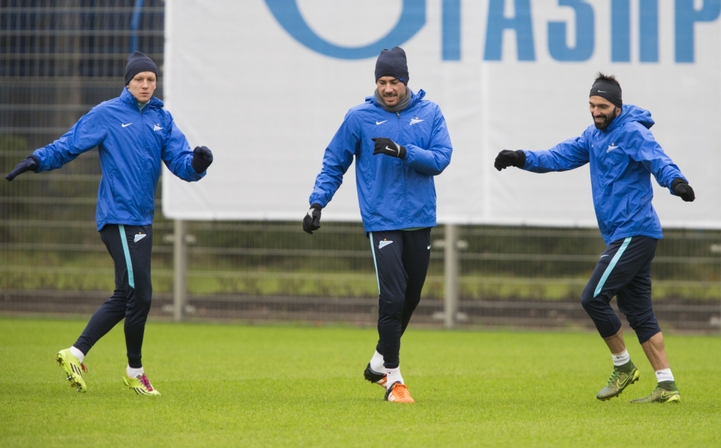 Открытая тренировка «Зенита» перед матчем с «Уралом»