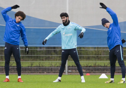 Открытая тренировка «Зенита» перед матчем с «Уралом»