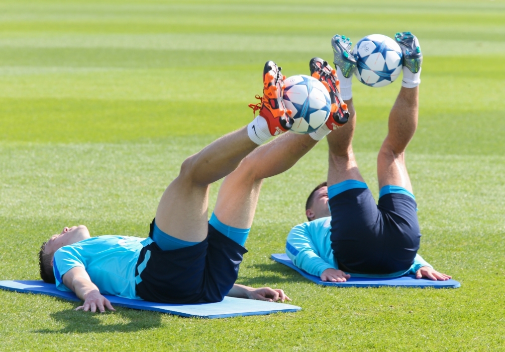 «Газпром»-тренировочные сборы в Дохе: 19 января, утренняя тренировка