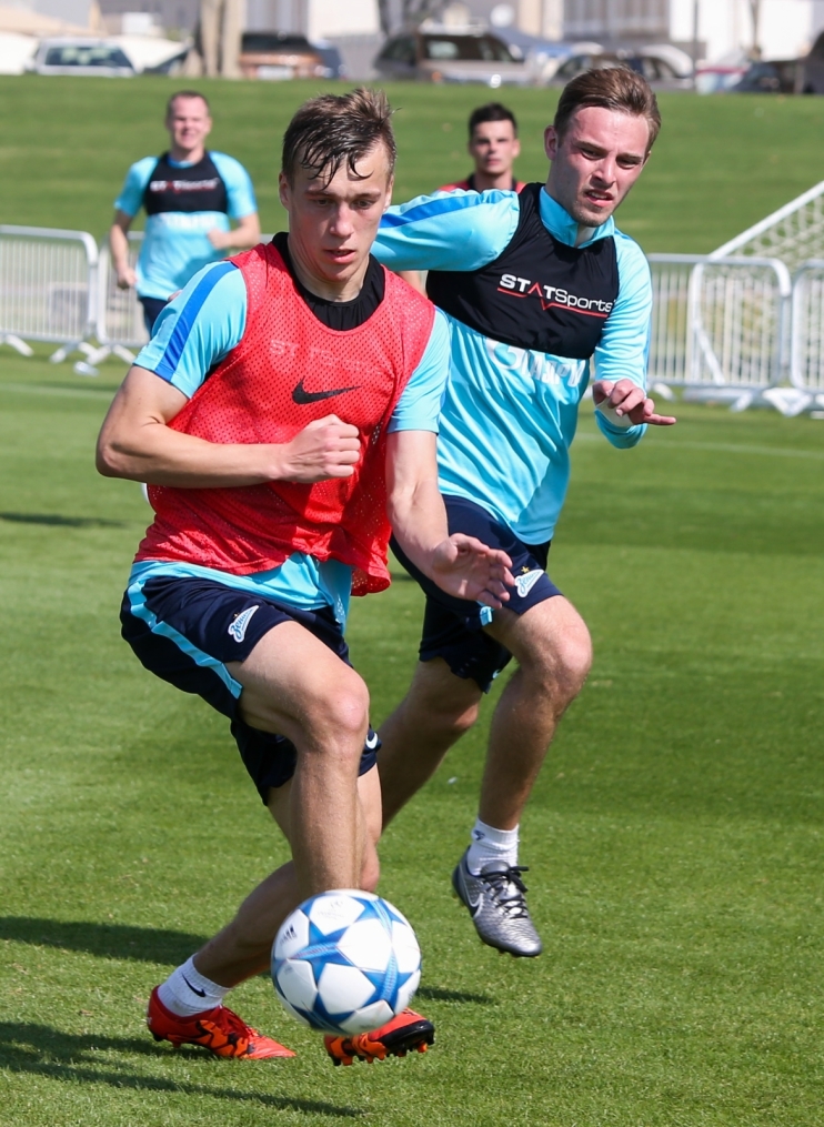 «Газпром»-тренировочные сборы в Дохе: 19 января, утренняя тренировка