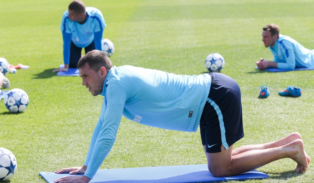 «Газпром»-тренировочные сборы в Дохе: 19 января, утренняя тренировка