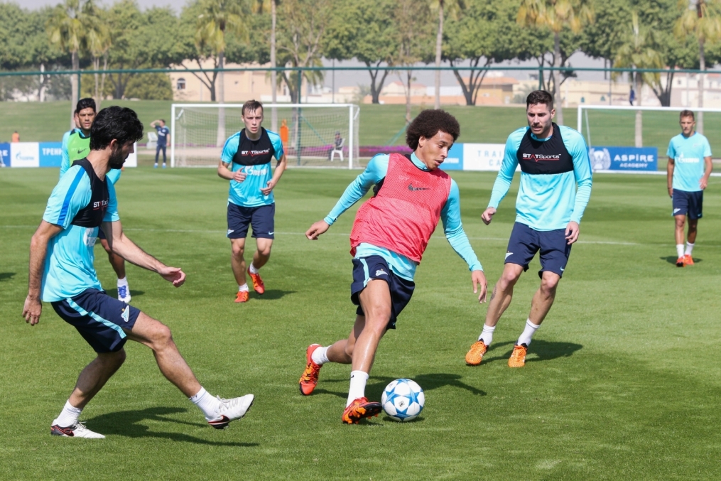 «Газпром»-тренировочные сборы в Дохе: 19 января, утренняя тренировка