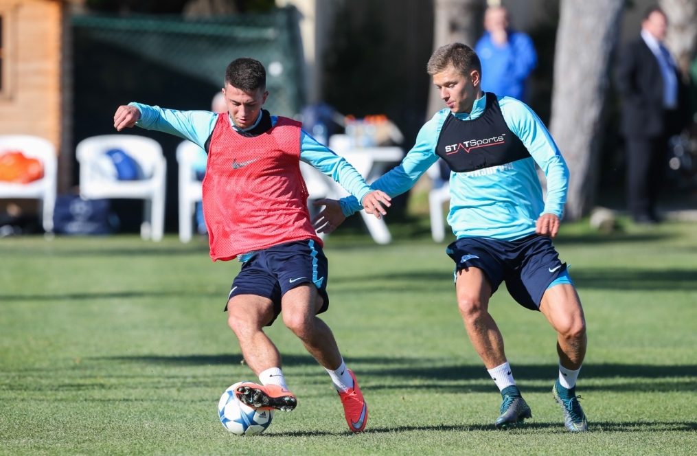 «Газпром»-тренировочный сбор в Фару: 29 января, утренняя тренировка