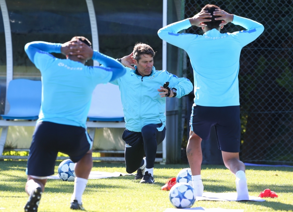 «Газпром»-тренировочный сбор в Фару: 29 января, утренняя тренировка