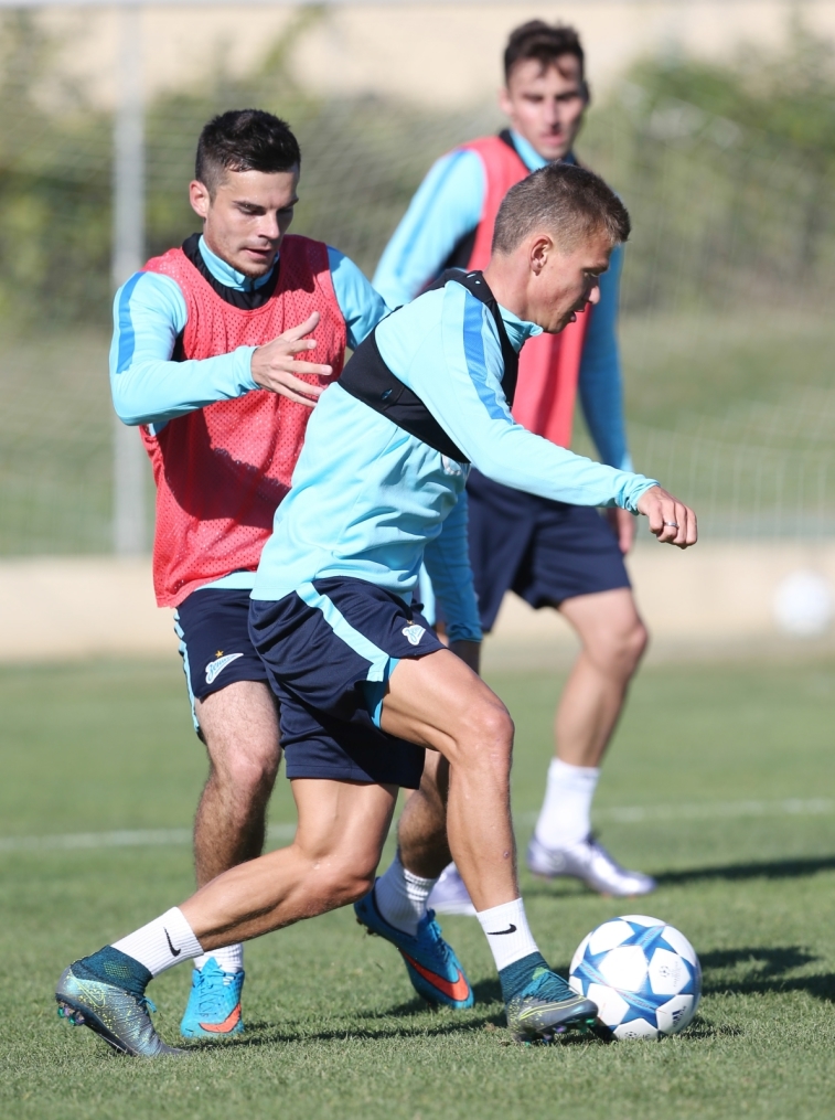 «Газпром»-тренировочный сбор в Фару: 29 января, утренняя тренировка