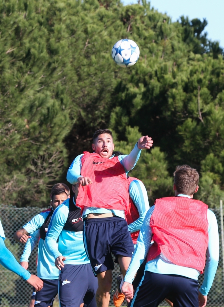 «Газпром»-тренировочный сбор в Фару: 29 января, утренняя тренировка