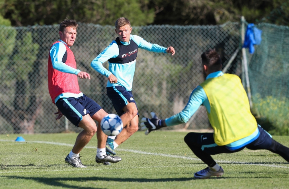 «Газпром»-тренировочный сбор в Фару: 29 января, утренняя тренировка