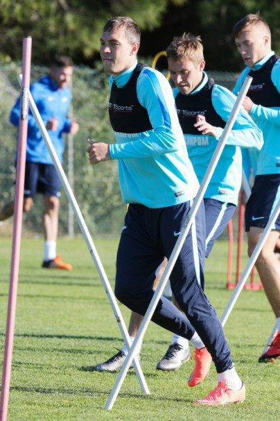 «Газпром»-тренировочный сбор в Фару: 29 января, утренняя тренировка