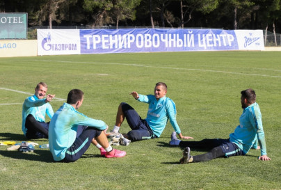 «Газпром»-тренировочный сбор в Фару: 29 января, утренняя тренировка