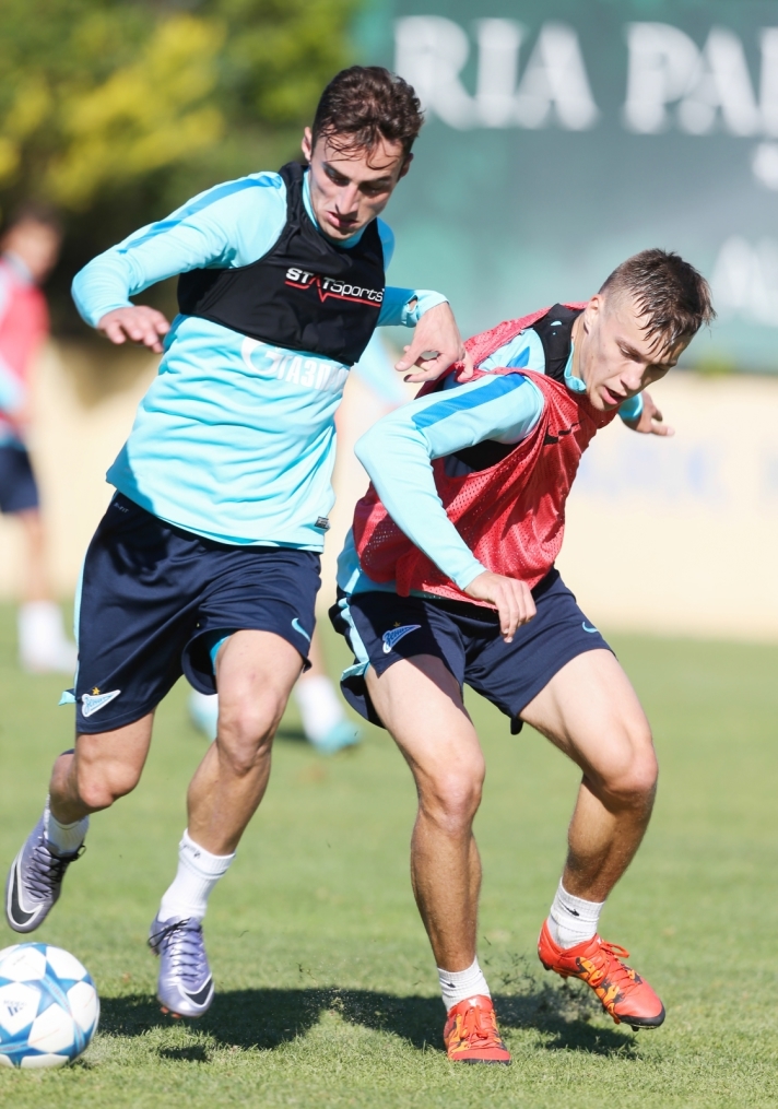 «Газпром»-тренировочный сбор в Фару: 29 января, утренняя тренировка