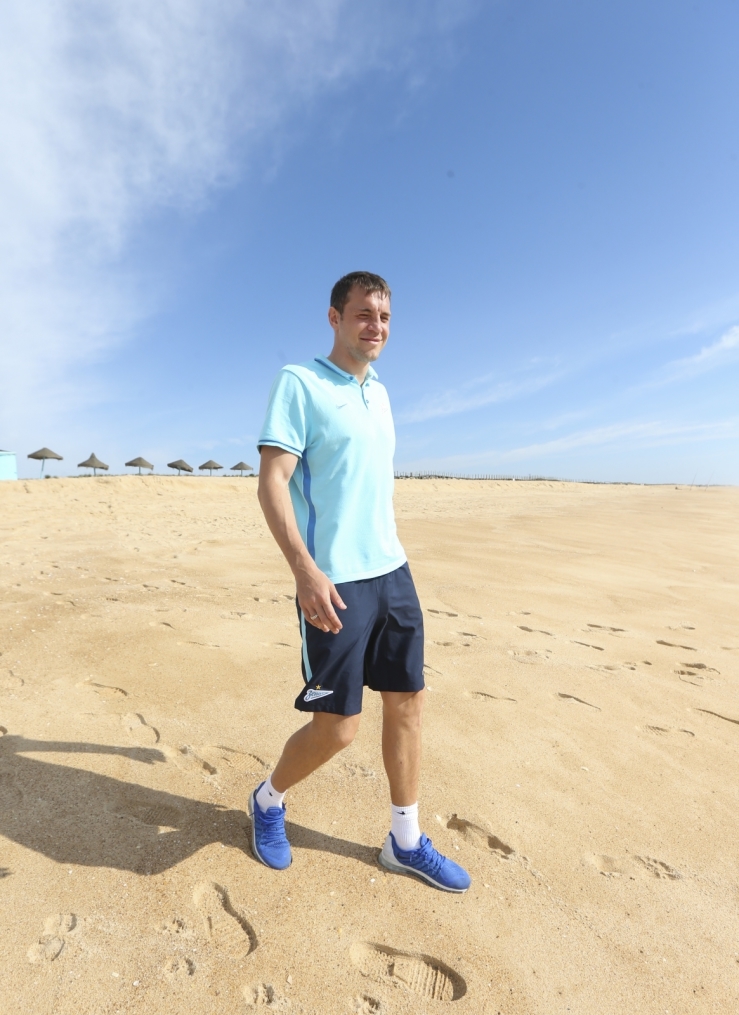 «Газпром»-тренировочный сбор в Фару: 30 января, утренняя тренировка