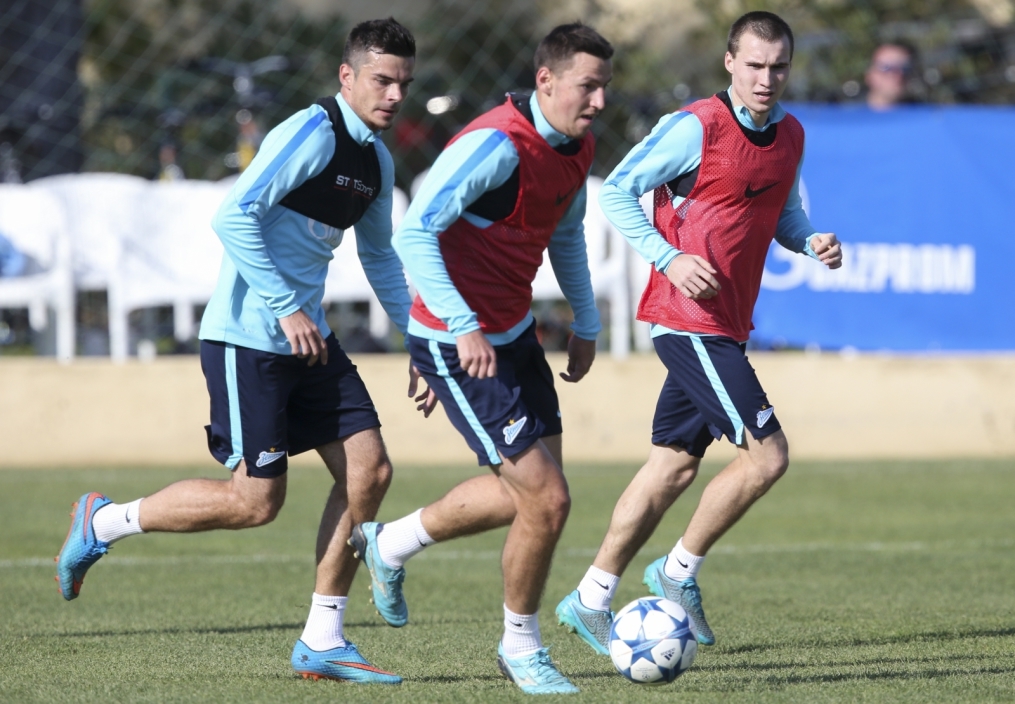 «Газпром»-тренировочный сбор в Фару: 30 января, утренняя тренировка