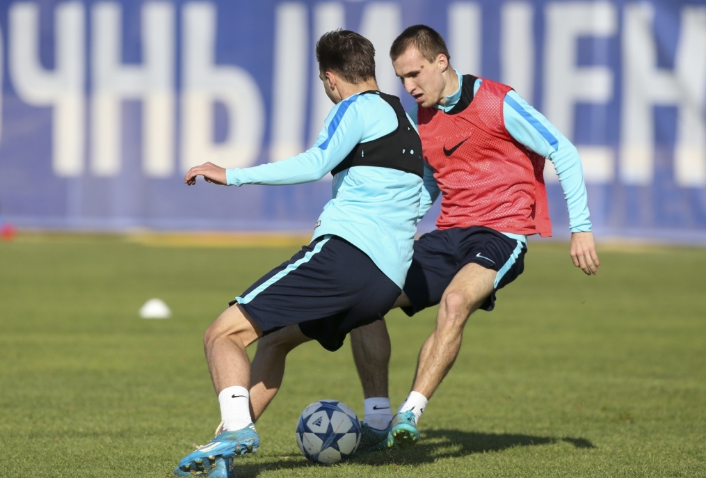 «Газпром»-тренировочный сбор в Фару: 30 января, утренняя тренировка