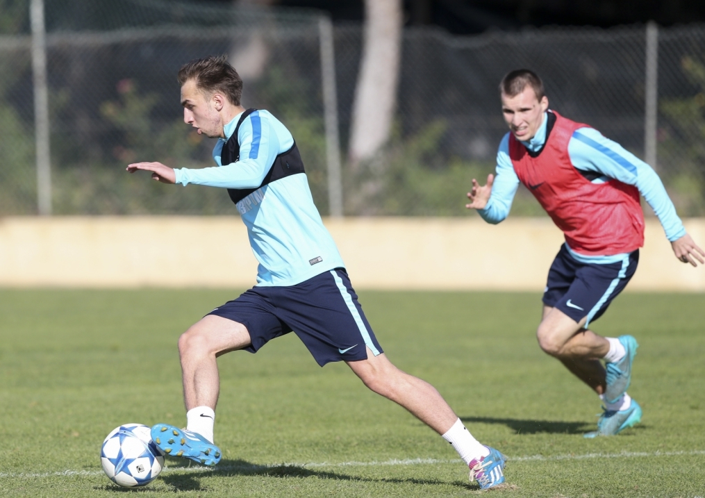 «Газпром»-тренировочный сбор в Фару: 30 января, утренняя тренировка