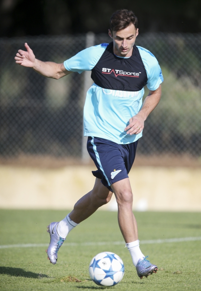 «Газпром»-тренировочный сбор в Фару: 30 января, утренняя тренировка