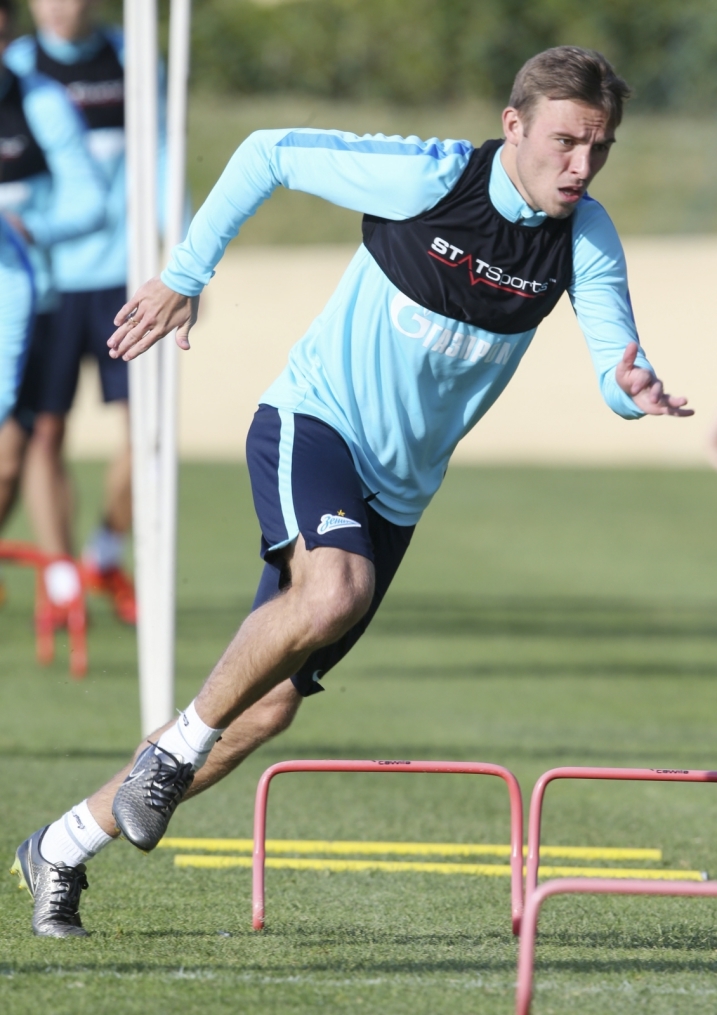 «Газпром»-тренировочный сбор в Фару: 30 января, утренняя тренировка