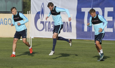 «Газпром»-тренировочный сбор в Фару: 30 января, утренняя тренировка