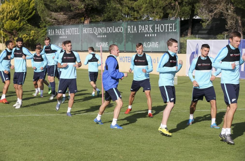 «Газпром»-тренировочный сбор в Фару: 30 января, утренняя тренировка