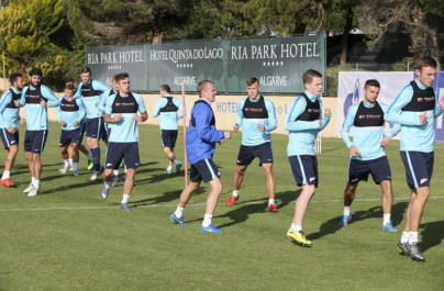 «Газпром»-тренировочный сбор в Фару: 30 января, утренняя тренировка