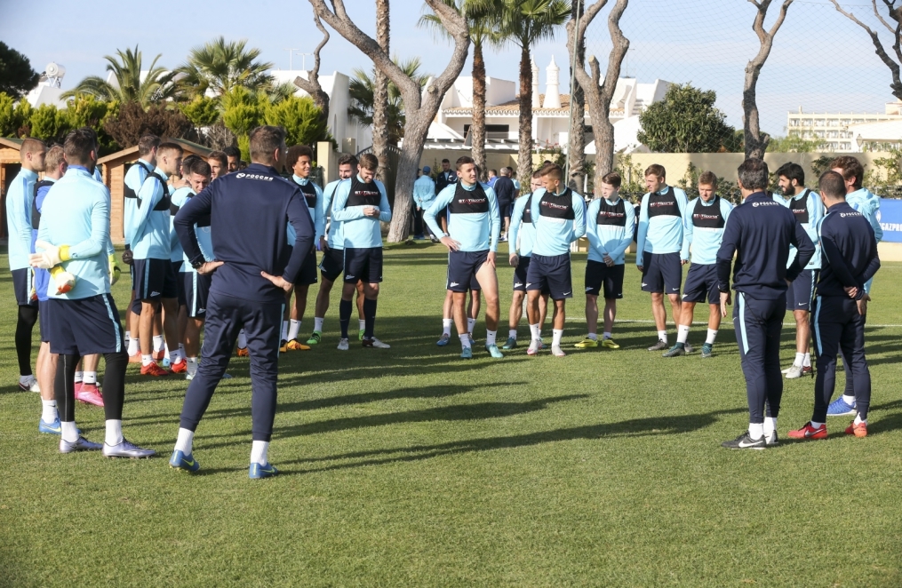 «Газпром»-тренировочный сбор в Фару: 30 января, утренняя тренировка