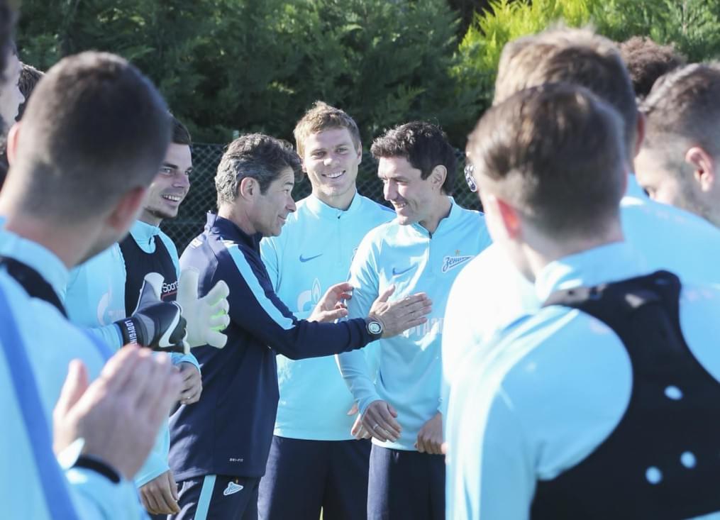 «Газпром»-тренировочный сбор в Фару: 31 января, утренняя тренировка