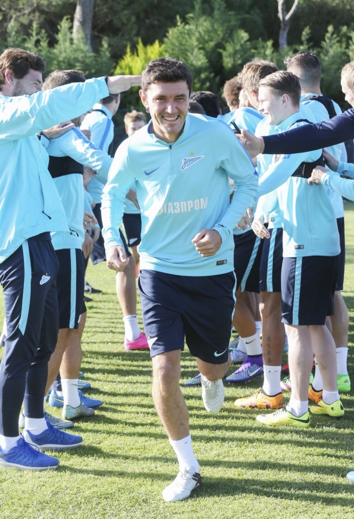 «Газпром»-тренировочный сбор в Фару: 31 января, утренняя тренировка