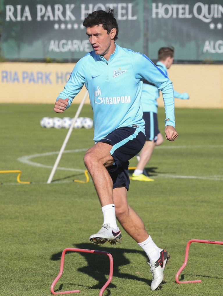 «Газпром»-тренировочный сбор в Фару: 31 января, утренняя тренировка