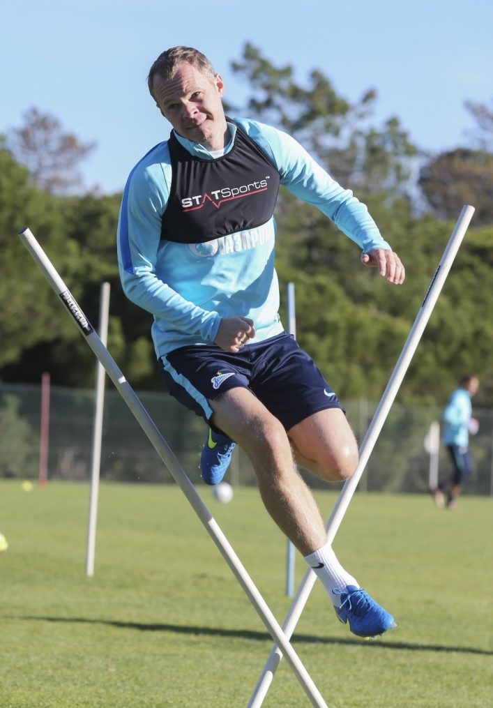 «Газпром»-тренировочный сбор в Фару: 31 января, утренняя тренировка