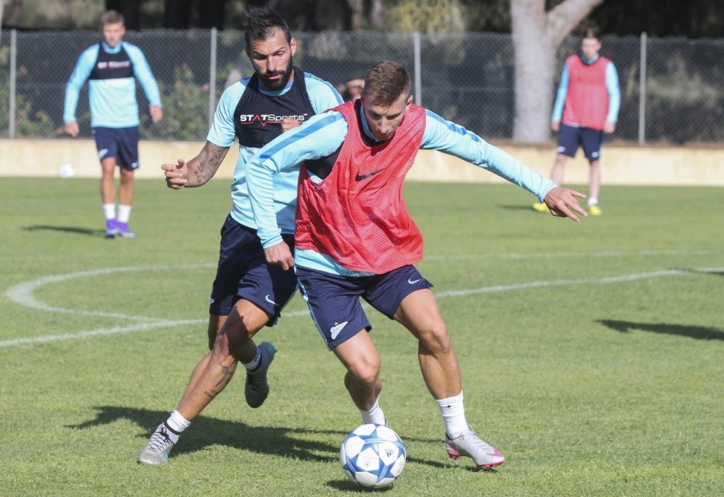 «Газпром»-тренировочный сбор в Фару: 31 января, утренняя тренировка