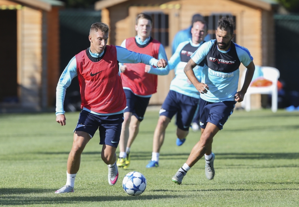 «Газпром»-тренировочный сбор в Фару: 31 января, утренняя тренировка