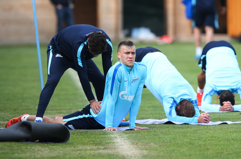 «Газпром»-тренировочные сборы в Фару: 3 февраля, утренняя тренировка