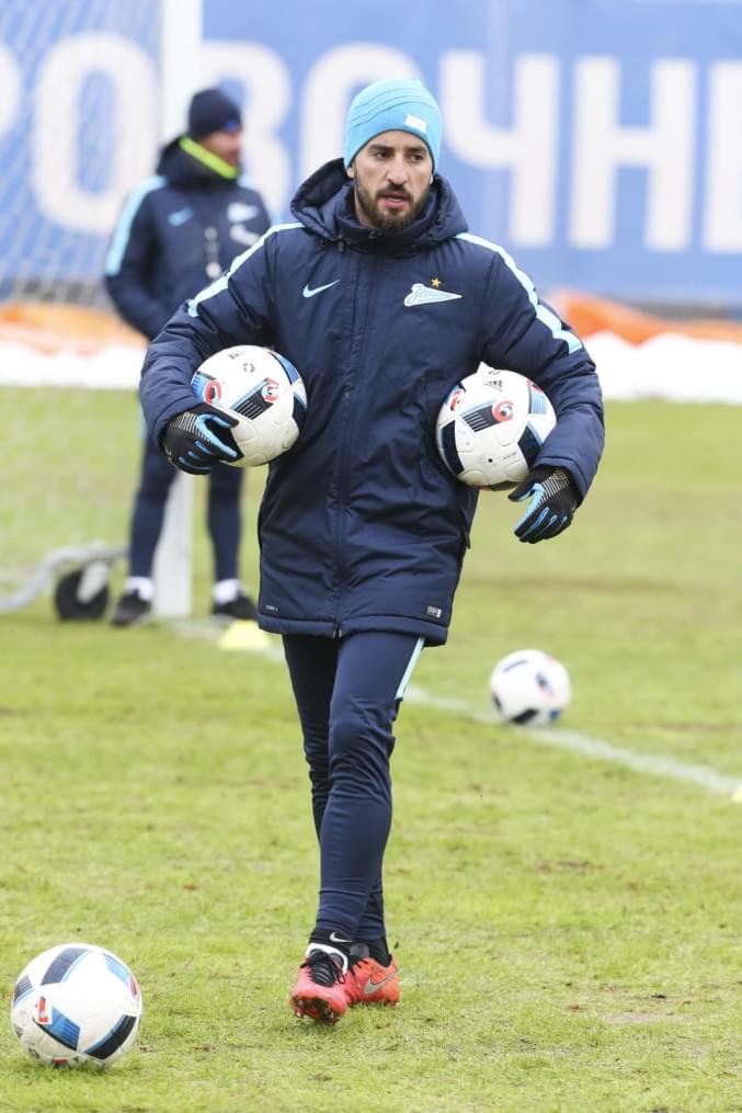 Тренировка «Зенита» перед матчем 1/4 финала Кубка России «Зенит» — «Кубань»