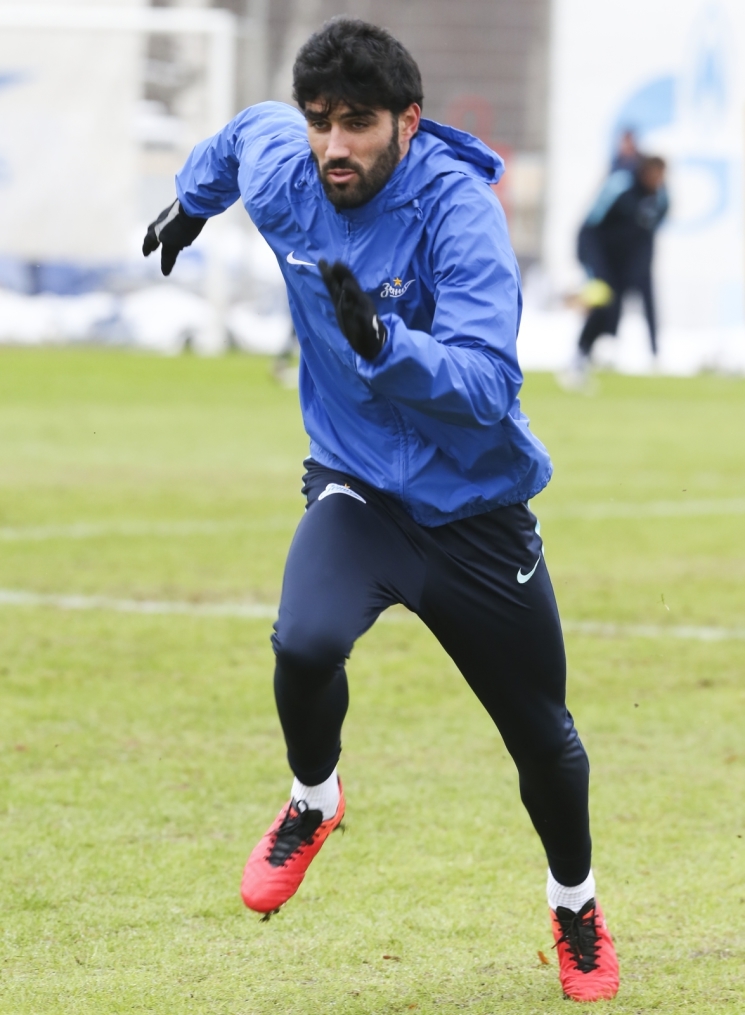 Тренировка «Зенита» перед матчем 1/4 финала Кубка России «Зенит» — «Кубань»