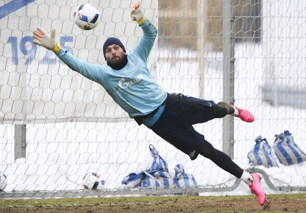 Тренировка «Зенита» перед матчем 1/4 финала Кубка России «Зенит» — «Кубань»