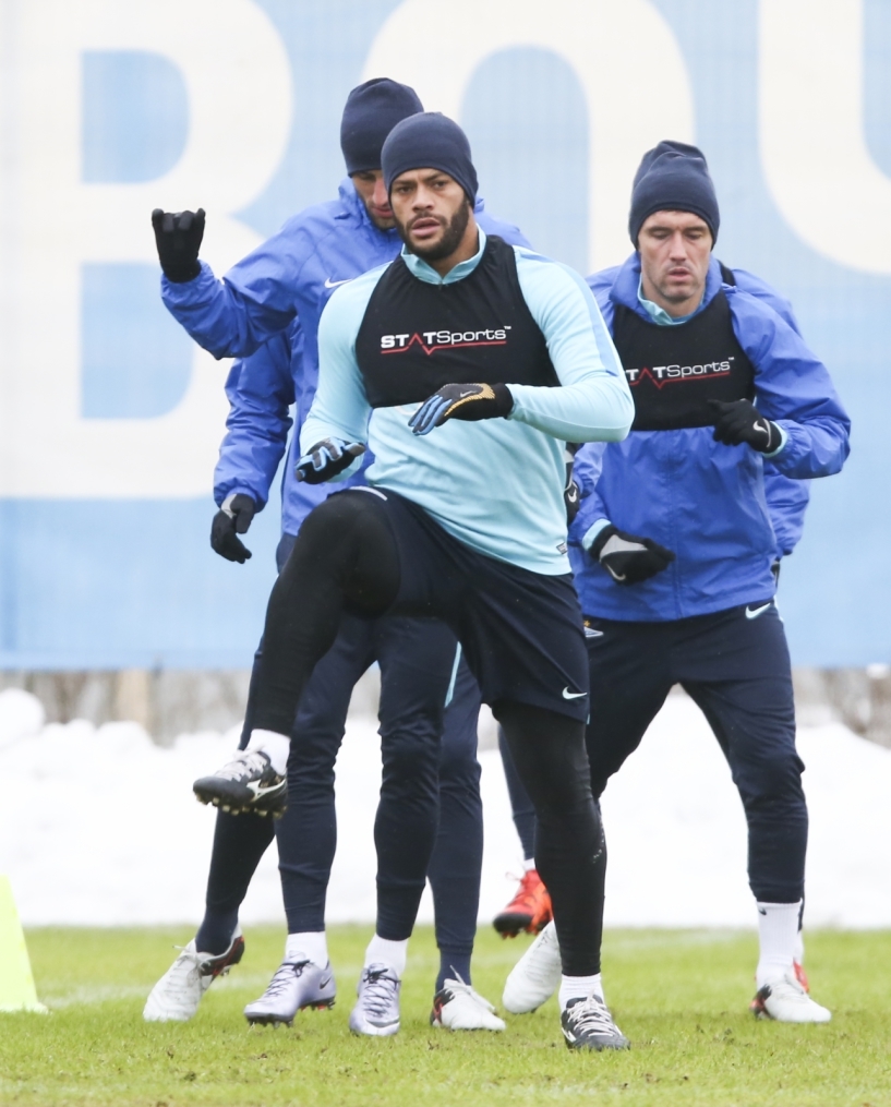 Тренировка «Зенита» перед матчем 1/4 финала Кубка России «Зенит» — «Кубань»