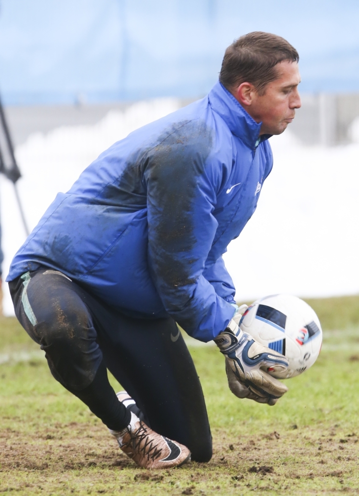 Тренировка «Зенита» перед матчем 1/4 финала Кубка России «Зенит» — «Кубань»