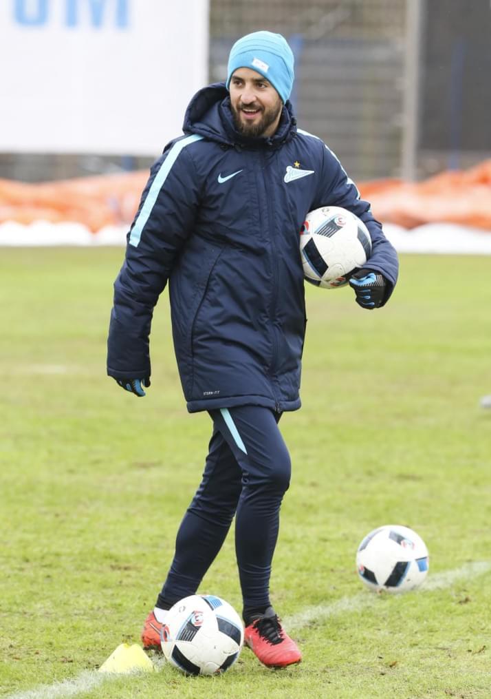 Тренировка «Зенита» перед матчем 1/4 финала Кубка России «Зенит» — «Кубань»