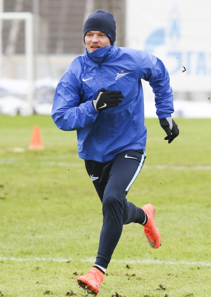 Тренировка «Зенита» перед матчем 1/4 финала Кубка России «Зенит» — «Кубань»