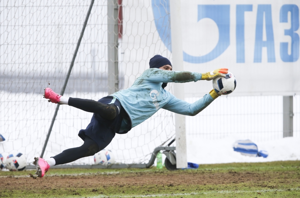 Тренировка «Зенита» перед матчем 1/4 финала Кубка России «Зенит» — «Кубань»