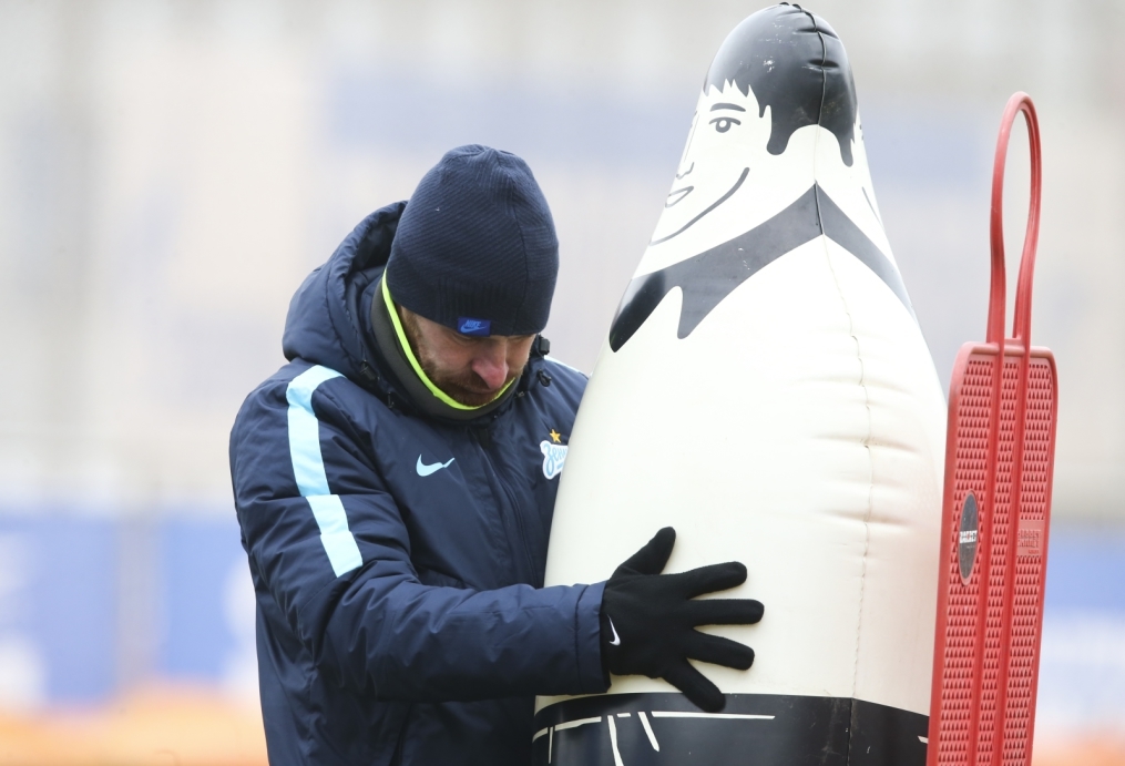 Тренировка «Зенита» перед матчем 1/4 финала Кубка России «Зенит» — «Кубань»