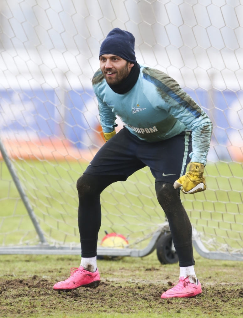 Тренировка «Зенита», перед матчем 1/4 финала Кубка России «Зенит» — «Кубань»