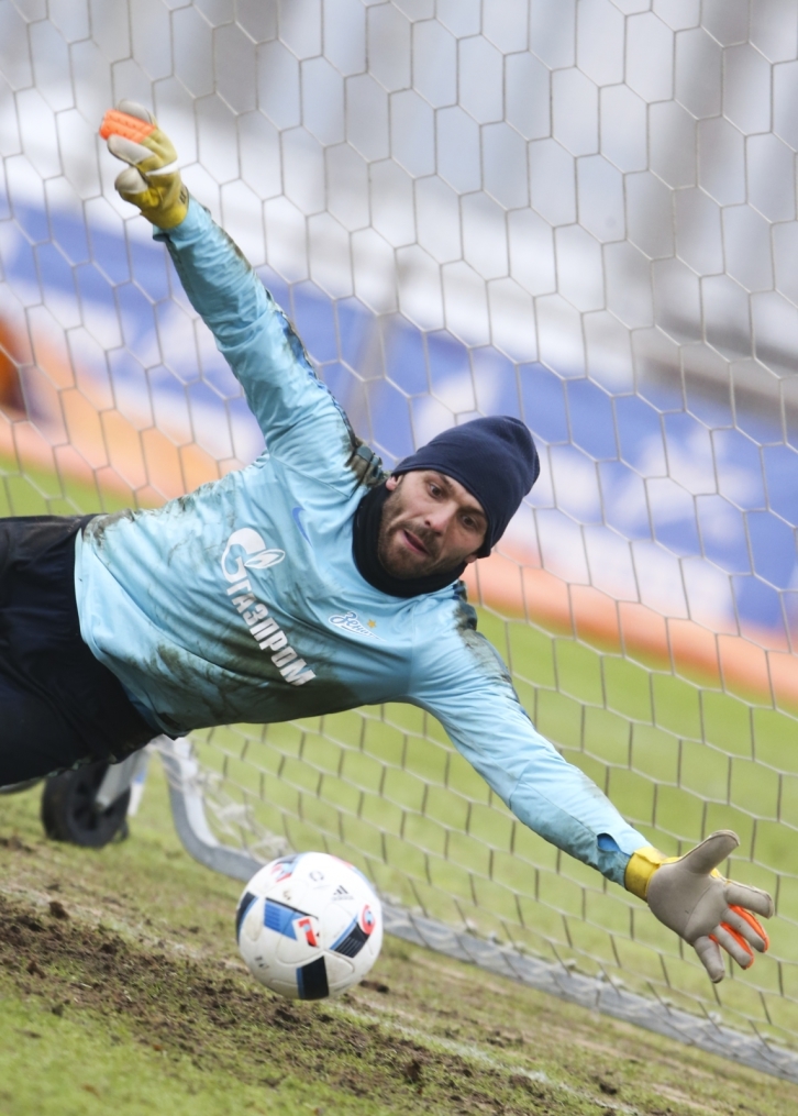 Тренировка «Зенита», перед матчем 1/4 финала Кубка России «Зенит» — «Кубань»